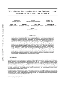 StyleTailor: Towards Personalized Fashion Styling via Hierarchical Negative Feedback