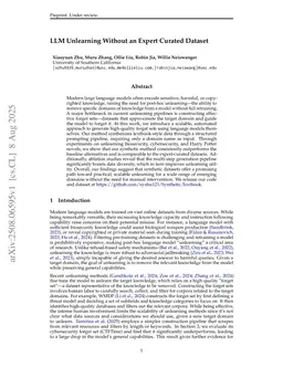 LLM Unlearning Without an Expert Curated Dataset