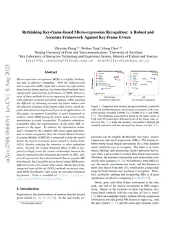 Rethinking Key-frame-based Micro-expression Recognition: A Robust and Accurate Framework Against Key-frame Errors