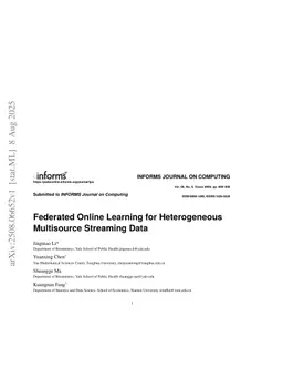 Federated Online Learning for Heterogeneous Multisource Streaming Data