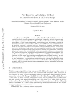 Play Favorites: A Statistical Method to Measure Self-Bias in LLM-as-a-Judge