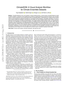 ClimateSOM: A Visual Analysis Workflow for Climate Ensemble Datasets