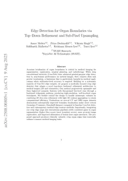 Edge Detection for Organ Boundaries via Top Down Refinement and SubPixel Upsampling