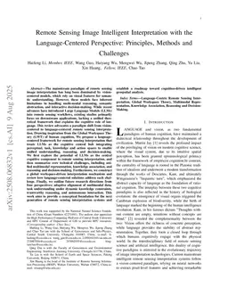 Remote Sensing Image Intelligent Interpretation with the Language-Centered Perspective: Principles, Methods and Challenges