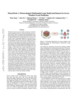 MeteorPred: A Meteorological Multimodal Large Model and Dataset for Severe Weather Event Prediction