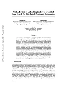 GDBA Revisited: Unleashing the Power of Guided Local Search for Distributed Constraint Optimization