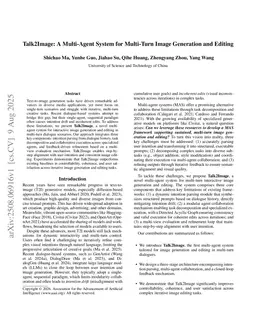 Talk2Image: A Multi-Agent System for Multi-Turn Image Generation and Editing