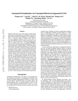 Automated Formalization via Conceptual Retrieval-Augmented LLMs