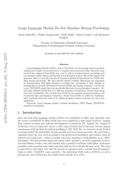 Large Language Models Do Not Simulate Human Psychology