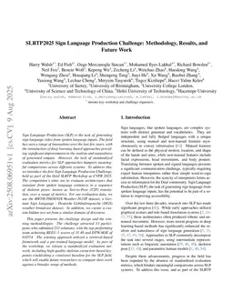 SLRTP2025 Sign Language Production Challenge: Methodology, Results, and Future Work