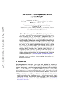 Can Multitask Learning Enhance Model Explainability?