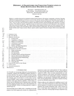 DSperse: A Framework for Targeted Verification in Zero-Knowledge Machine Learning