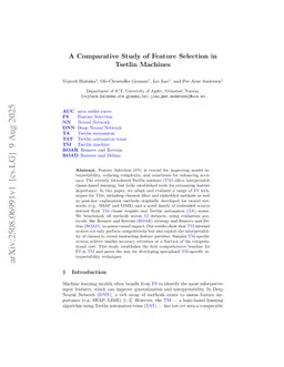A Comparative Study of Feature Selection in Tsetlin Machines