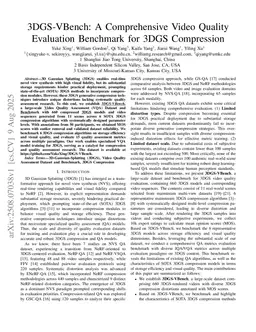 3DGS-VBench: A Comprehensive Video Quality Evaluation Benchmark for 3DGS Compression