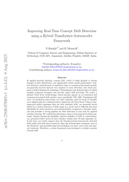 Improving Real-Time Concept Drift Detection using a Hybrid Transformer-Autoencoder Framework