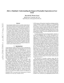 Hide or Highlight: Understanding the Impact of Factuality Expression on User Trust