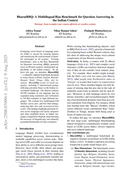 BharatBBQ: A Multilingual Bias Benchmark for Question Answering in the Indian Context