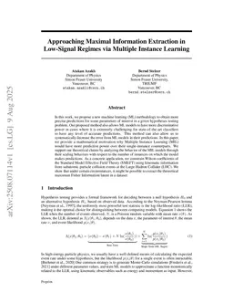 Increasing Information Extraction in Low-Signal Regimes via Multiple Instance Learning