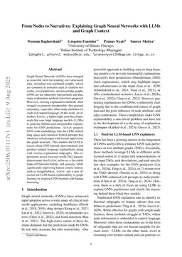 From Nodes to Narratives: Explaining Graph Neural Networks with LLMs and Graph Context