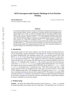 Why Does Stochastic Gradient Descent Slow Down in Low-Precision Training?