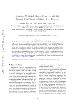 Lightweight Multi-Scale Feature Extraction with Fully Connected LMF Layer for Salient Object Detection