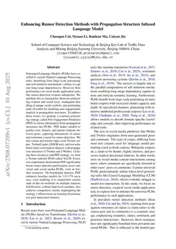 Enhancing Rumor Detection Methods with Propagation Structure Infused Language Model