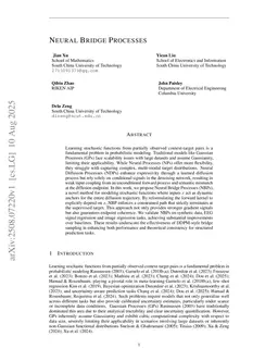 Neural Bridge Processes