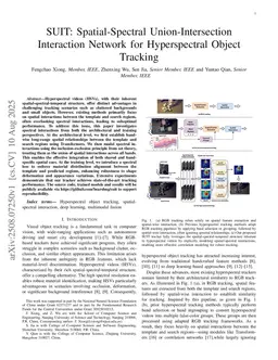 SUIT: Spatial-Spectral Union-Intersection Interaction Network for Hyperspectral Object Tracking