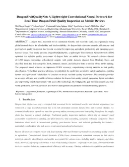 DragonFruitQualityNet: A Lightweight Convolutional Neural Network for Real-Time Dragon Fruit Quality Inspection on Mobile Devices