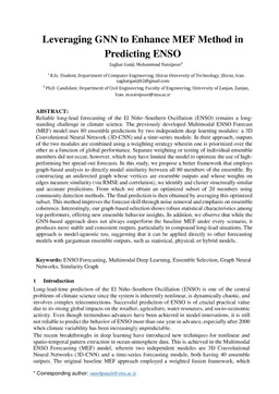 Leveraging GNN to Enhance MEF Method in Predicting ENSO