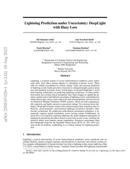 Lightning Prediction under Uncertainty: DeepLight with Hazy Loss