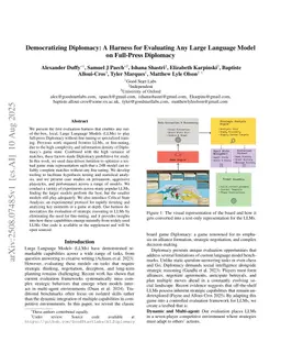 Democratizing Diplomacy: A Harness for Evaluating Any Large Language Model on Full-Press Diplomacy