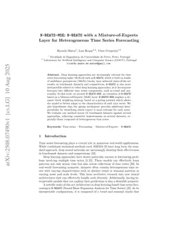 N-BEATS-MOE: N-BEATS with a Mixture-of-Experts Layer for Heterogeneous Time Series Forecasting