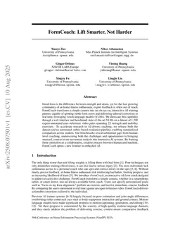 FormCoach: Lift Smarter, Not Harder