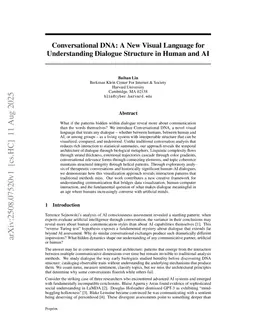 Conversational DNA: A New Visual Language for Understanding Dialogue Structure in Human and AI
