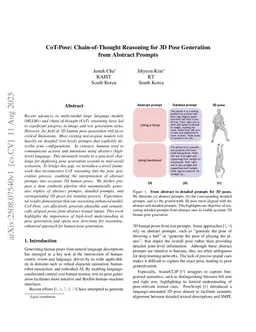 CoT-Pose: Chain-of-Thought Reasoning for 3D Pose Generation from Abstract Prompts