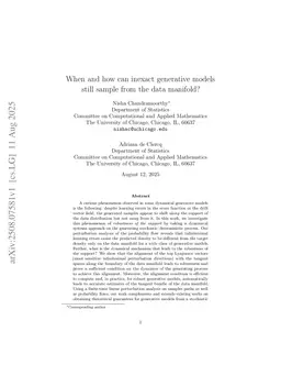 When and how can inexact generative models still sample from the data manifold?