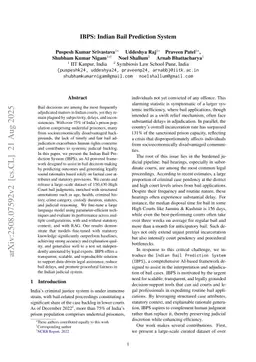 IBPS: Indian Bail Prediction System