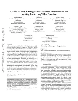LaVieID: Local Autoregressive Diffusion Transformers for Identity-Preserving Video Creation