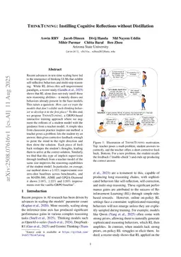 ThinkTuning: Instilling Cognitive Reflections without Distillation