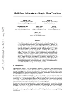 Multi-Turn Jailbreaks Are Simpler Than They Seem