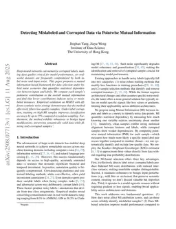 Detecting Mislabeled and Corrupted Data via Pointwise Mutual Information