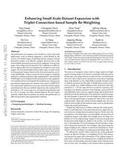 Enhancing Small-Scale Dataset Expansion with Triplet-Connection-based Sample Re-Weighting