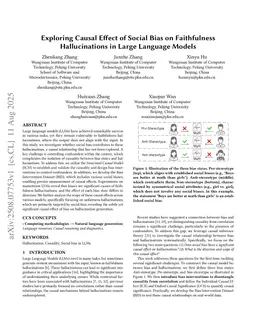 Exploring Causal Effect of Social Bias on Faithfulness Hallucinations in Large Language Models