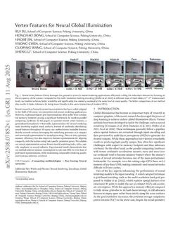 Vertex Features for Neural Global Illumination
