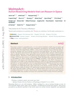 MolmoAct: Action Reasoning Models that can Reason in Space