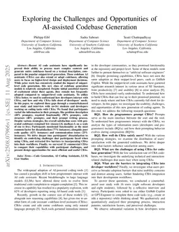 Exploring the Challenges and Opportunities of AI-assisted Codebase Generation