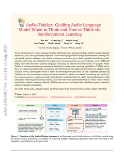 Audio-Thinker: Guiding Audio Language Model When and How to Think via Reinforcement Learning