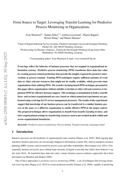 From Source to Target: Leveraging Transfer Learning for Predictive Process Monitoring in Organizations