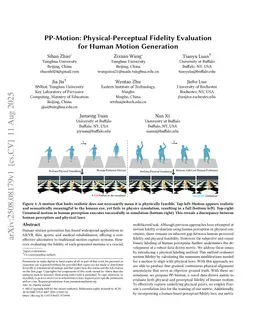 PP-Motion: Physical-Perceptual Fidelity Evaluation for Human Motion Generation